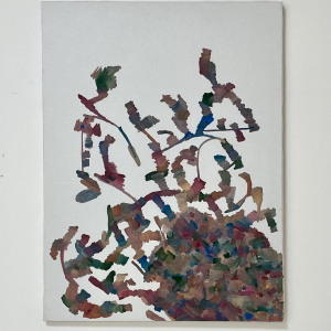 N. 3 - Tempera su olio di lino - Gouache on linen Canvas - 80x60cm - 2021