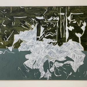 Tardo medioevo | Late Middle Ages - Acrilico su tela nera - 140x180cm - 2021