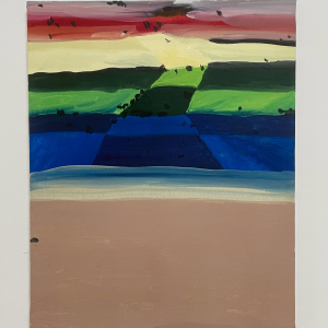 Distanze | Distances - Gouache on canvas - 50x40cm - 2022