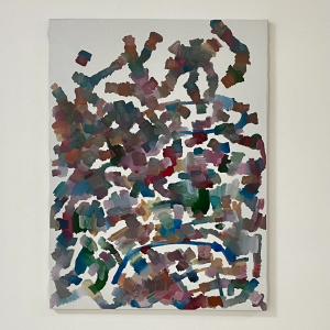 N.2 - Tempera su olio di lino - Gouache on linen Canvas - 80x60cm - 2021