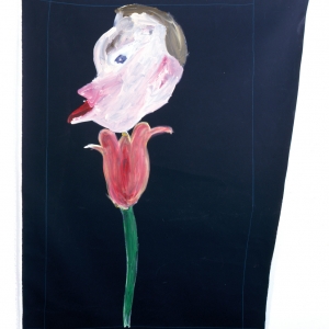 Tulipano (Tulip) 2010 Acrilico su tela, Acrylic on canvas 160X115 cm ca