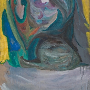 Donna sciamano (Shaman woman) 2009 Olio su tela, Oil on canvas 203X118 cm ca Copyright Photo Filippo Armellin