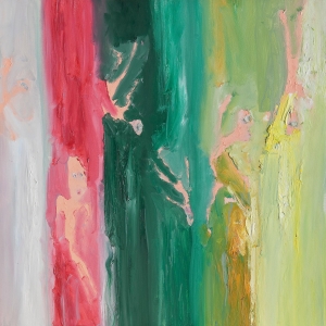 Bande emotive (Emotive strips) 2010 Olio su tela, Oil on canvas 91X89 cm Copyright photo Filippo Armellin