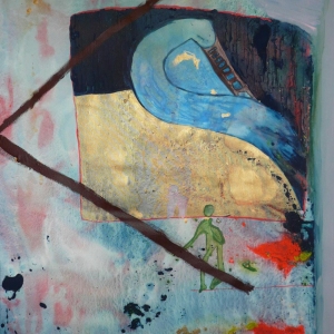 Dentifricio (Toothpaste) 2009 Tecnica mista su tela, Mixed media on canvas 210X140 cm