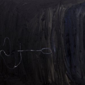 Non ascoltare il niente quando il nulla si rifrange (Don’t hear nothing when the naught refracts) 2012 Olio su tela, Oil on canvas 66X127 cm