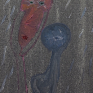 e migliori son quelle non dette (The best are those unspoken) 2010 Tecnica mista su tela, Mixed media on canvas 210X121 cm ca
